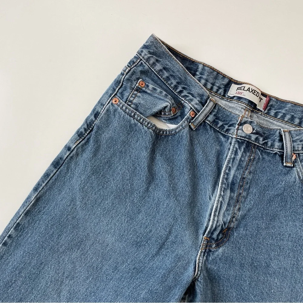 Levi's 550™ Relaxed Fit Straight Leg Baggy Medium Stonewash Jeans, Size 34 29